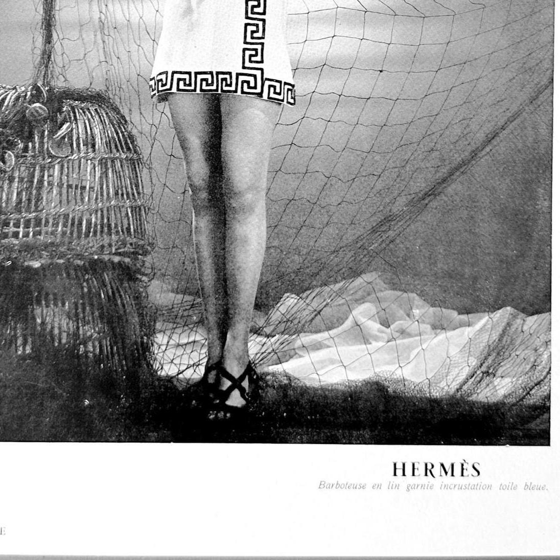 Rare Authentic Vintage Hermes Haute Couture Photo Print, Paris Fashion Dressing Room Print, Rare to Find Fashionista Gift Ready to Frame